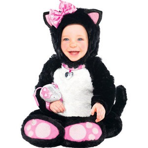 newborn black cat costume