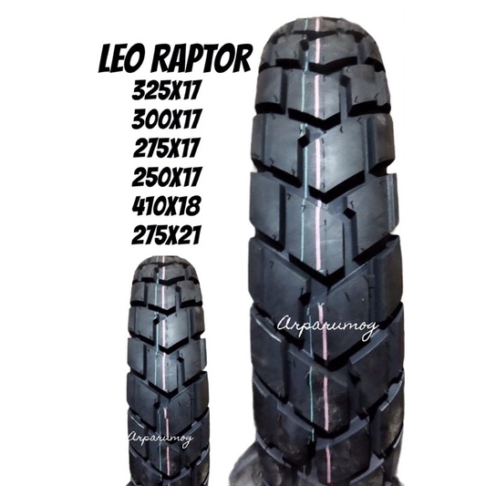 LEO RAPTOR TIRE DUAL SPORT TUBE TYPE TIRE FOR CAFE RACER / BRAT 17