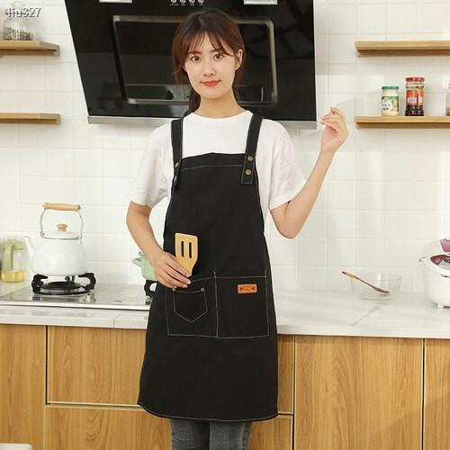 Aprons Fashion Canvas Apron Chef Work Grill Restaurant Bar Shop Cafe ...