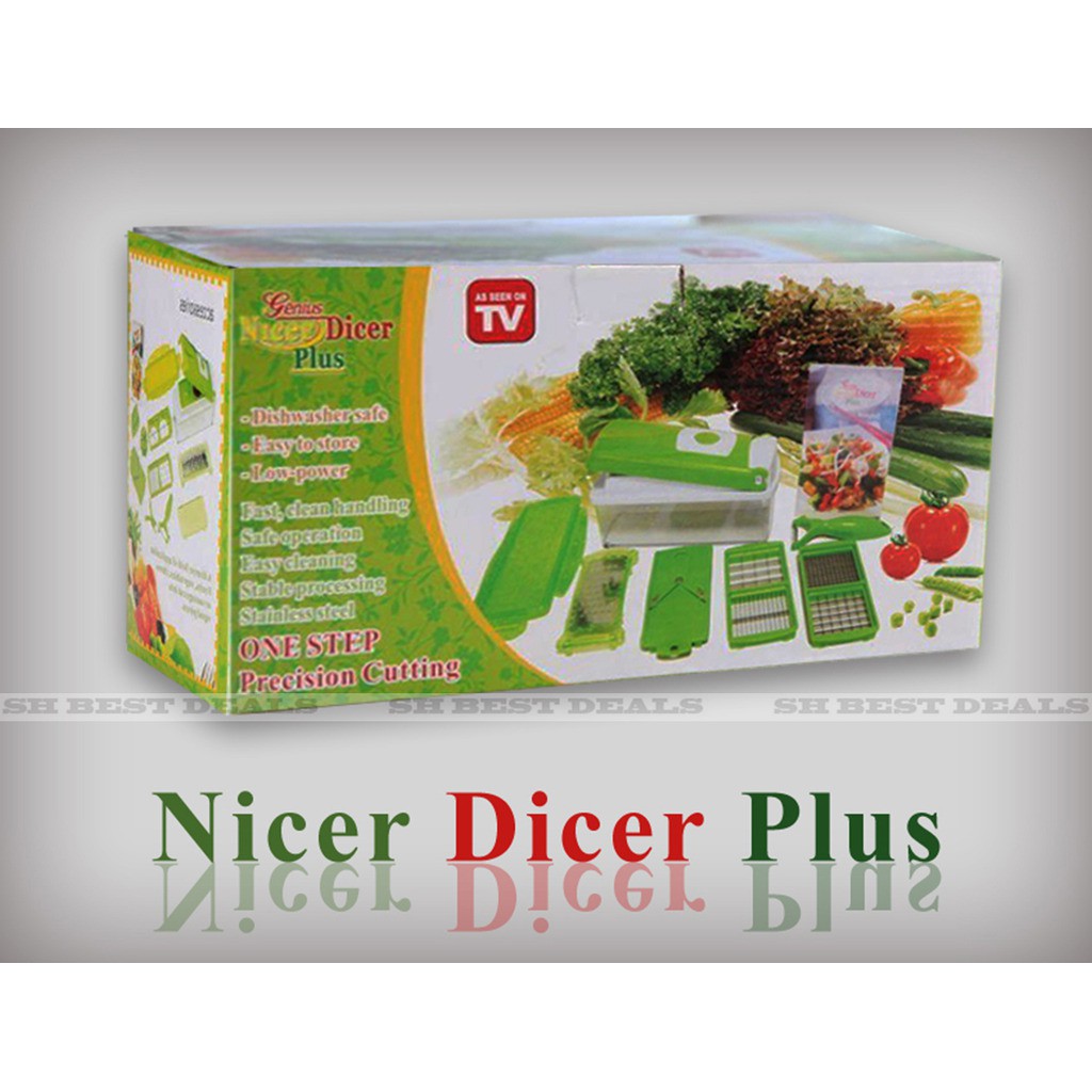 Original Nicer Dicer Plus Multi Chopper Vegetable*um shop | Shopee  Philippines