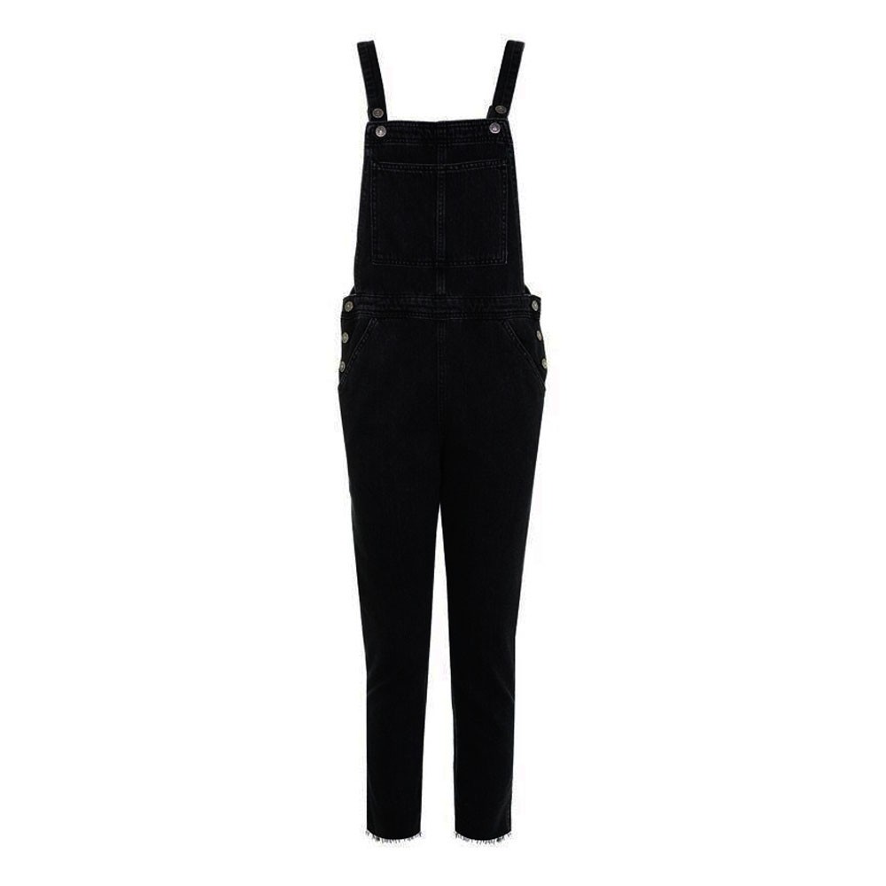 black overall pants