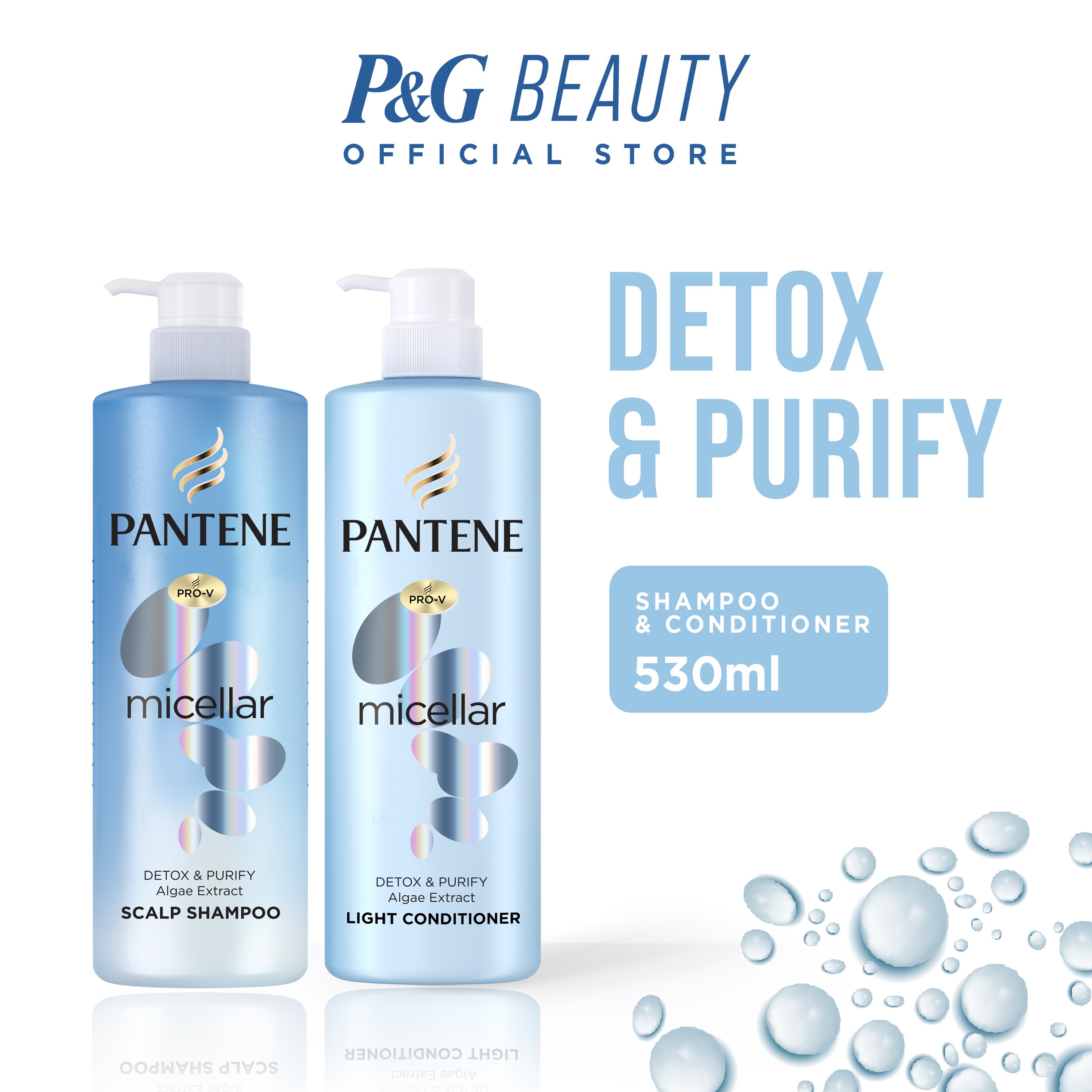 Pantene Value Pack ProV Micellar Detox & Purify Conditioner 530mL