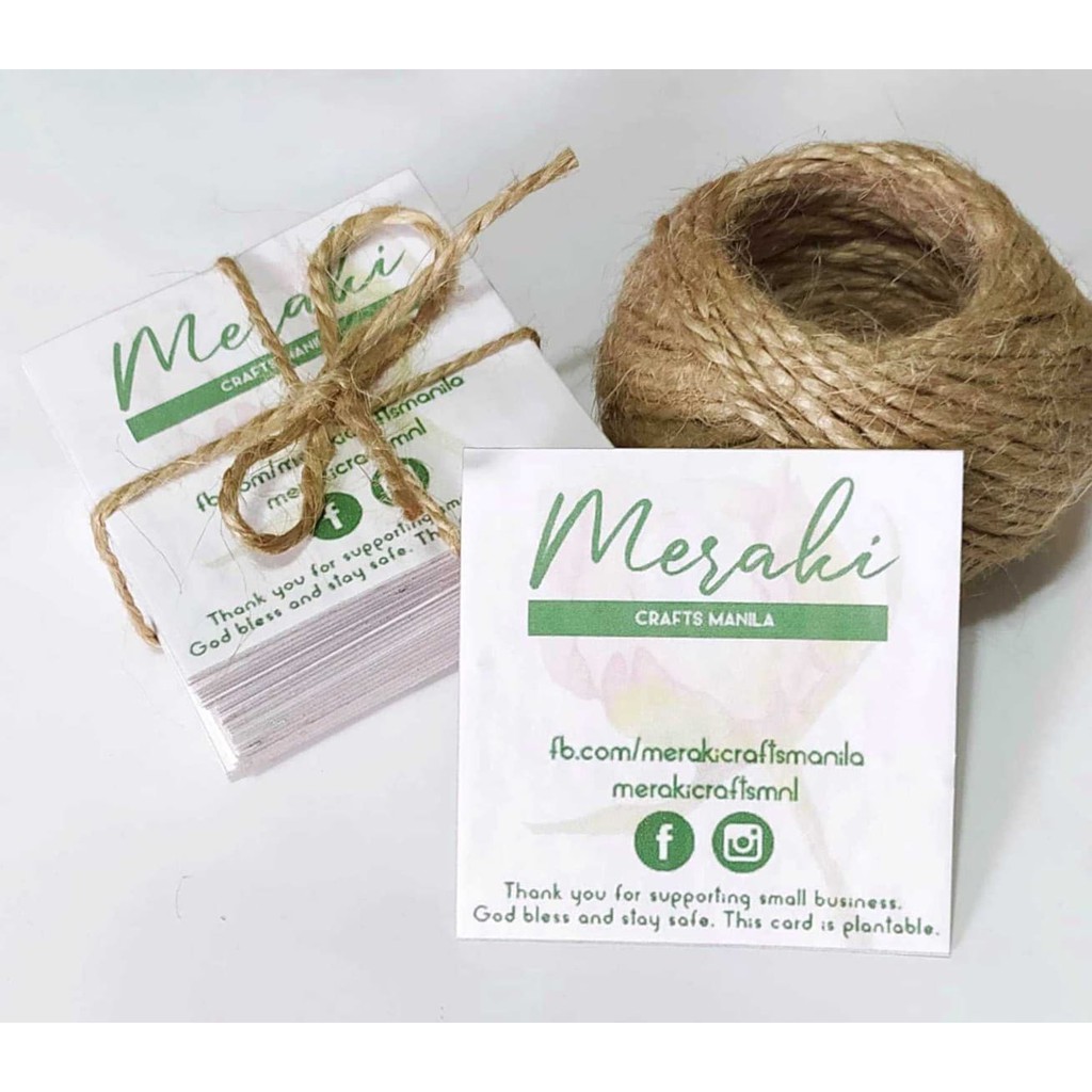 Personalized Product And Gift Cards Seed Paper Off White Plantable Paper Various Sizes Shopee Philippines