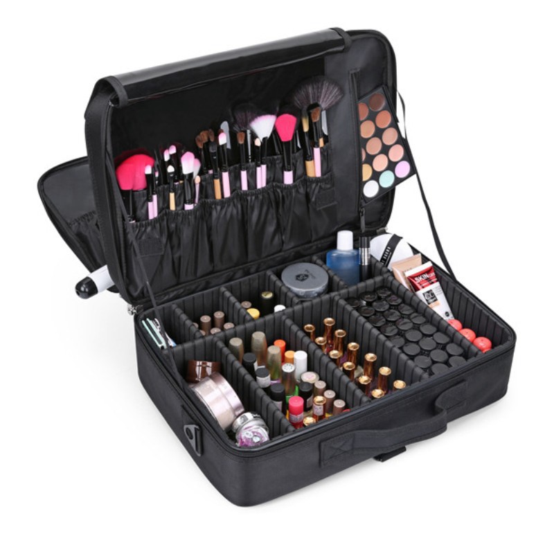Professional Suitcase For Makeup Box Make Up Cosmetic Bag Organizer ...