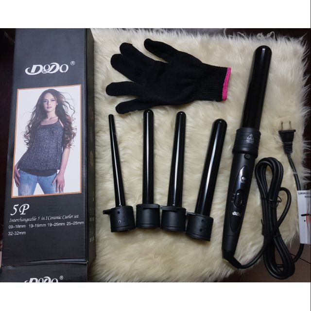 Dodo 5 in 1 curling wand with gloves bestseller curling iron WITH EXTRA