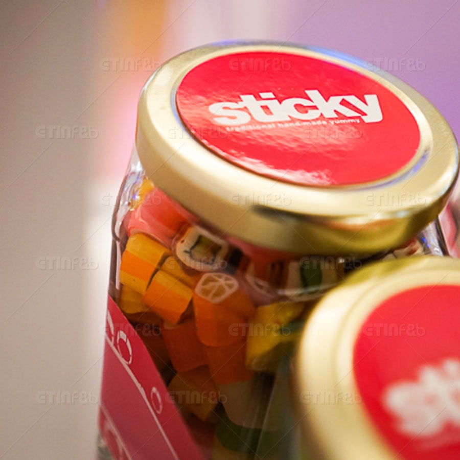 Sticky Candy Gula Gula Viral Stok Sedia Thank You Happy Birthday I Love U Sweet Sour Mix Rock 4525