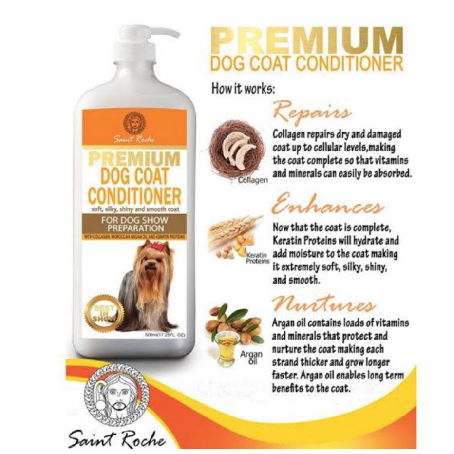 Saint Roche Premium Dog Coat Conditioner 500ml Shopee Philippines