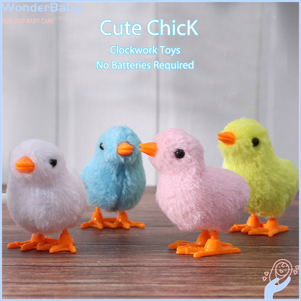 Wonderbaby Wind Up Walking Toys cute Plush Chicken for baby | Shopee ...