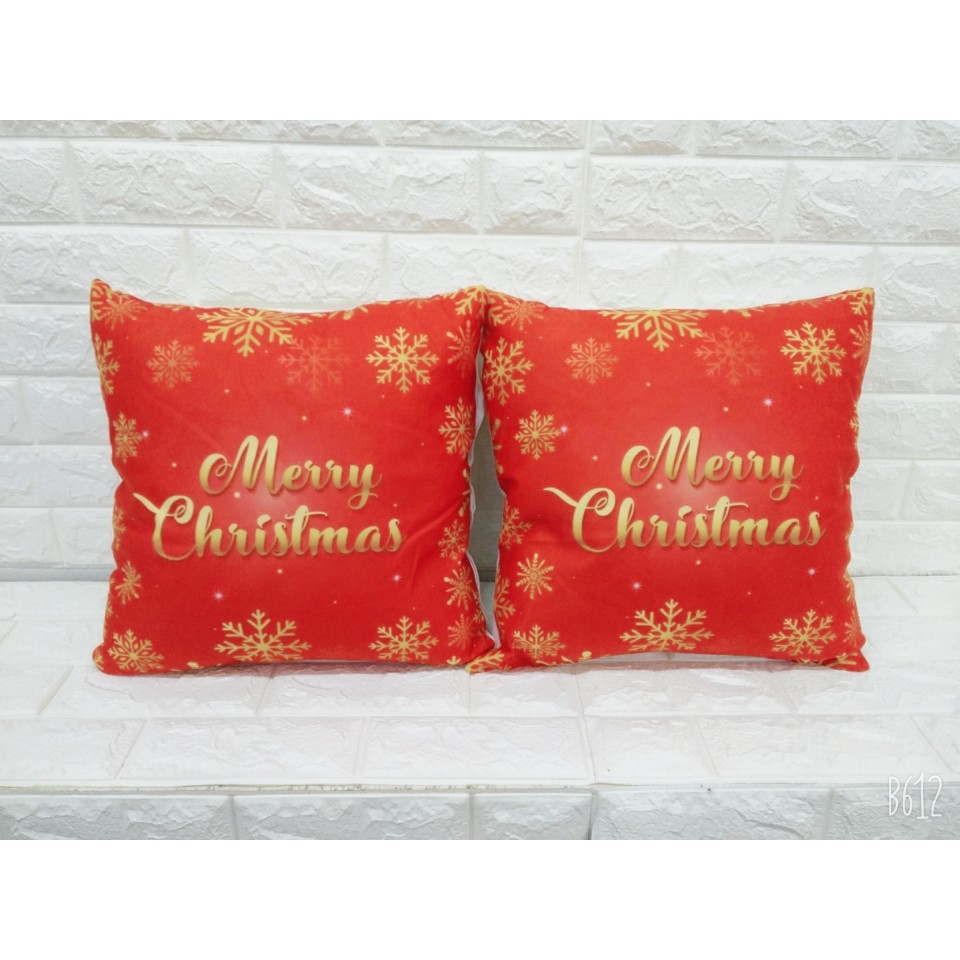 Christmas Theme Throw Pillowcase (1pair) Shopee Philippines