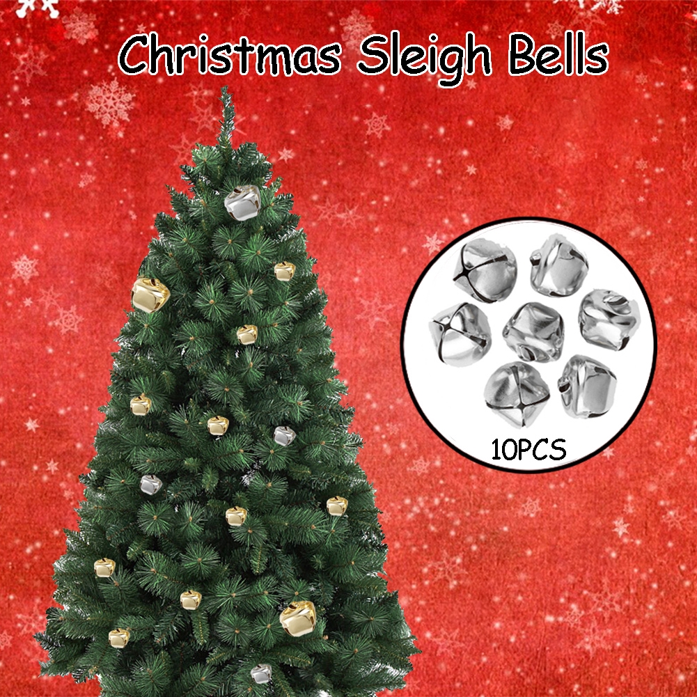 100x Jingle Bells Craft Bells DIY Pet Bells Home Christmas Decor Silver 12mm