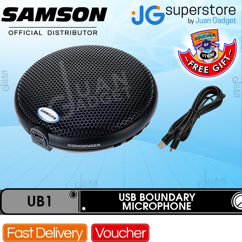 Samson UB1 Omnidirectional USB Boundary Condenser Microphone w/ Zinc