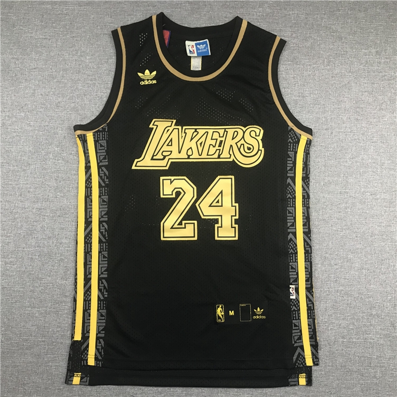 black and yellow lakers jersey