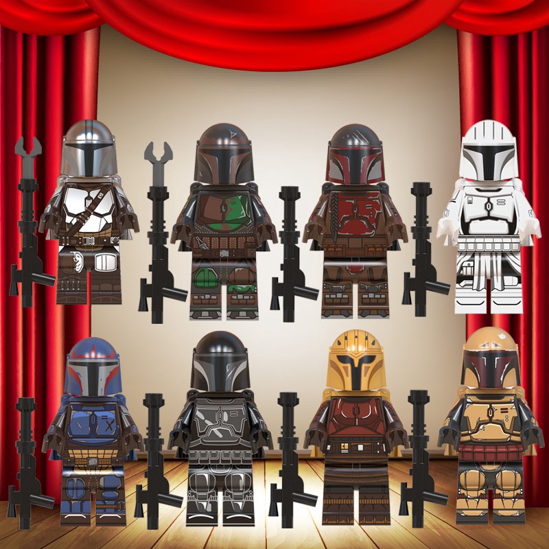 red mandalorian lego