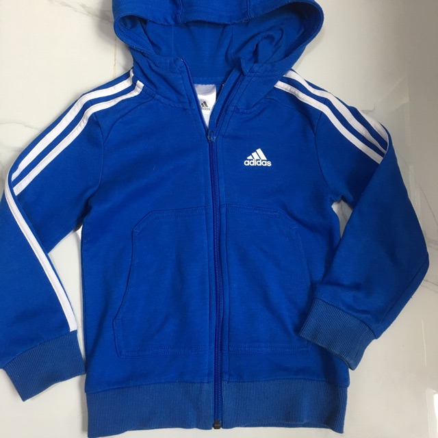 adidas blue jacket hoodie