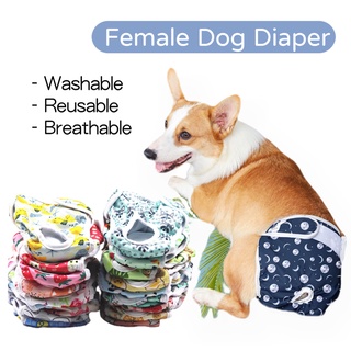 Waterproof Female Dog Diaper Physiological Diaper Reusable Pet Underwear Leak Proof Panties