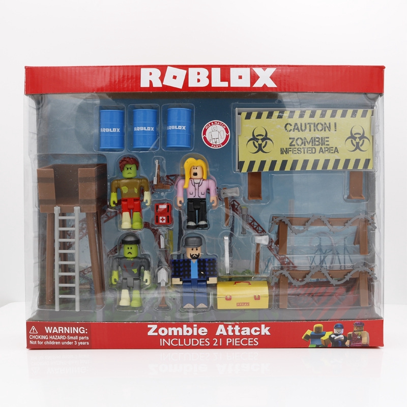 Roblox Game Figma Zombie Raids Block Mermaid Action Figure Shopee Philippines - roblox zombie attack new gun update