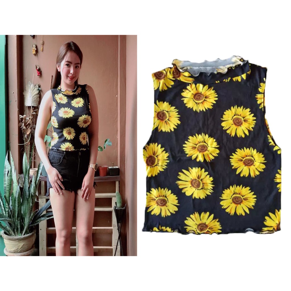 sunflower top for women