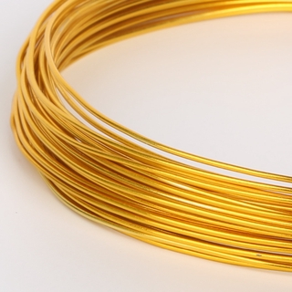 New Arrvial Lovely Gold Color Aluminum Wire Craft Jewelry Making 1mm 1.5mm 2mm 2.5mm, sold per lot of 1ROLL(10M/5M/3M) #6