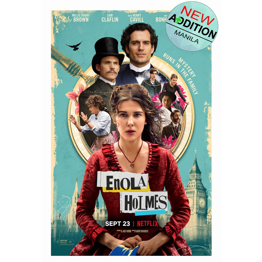 ENOLA HOLMES Netflix Movie LARGE Poster Glossy 33cm x 50cm | Shopee ...