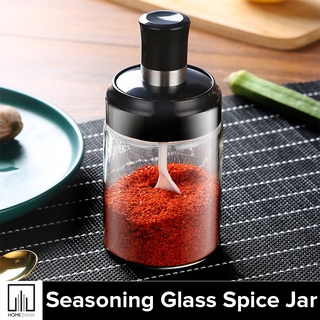 Home Zania Glass Jar Spice Airtight Containers Condiment Salt Seasoning Storage Bottle 1Pc