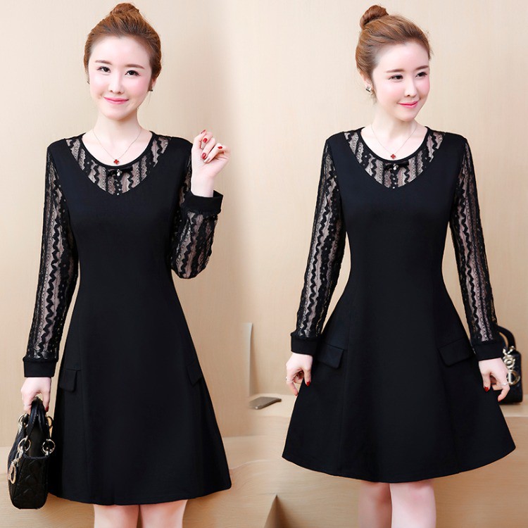 black dress l
