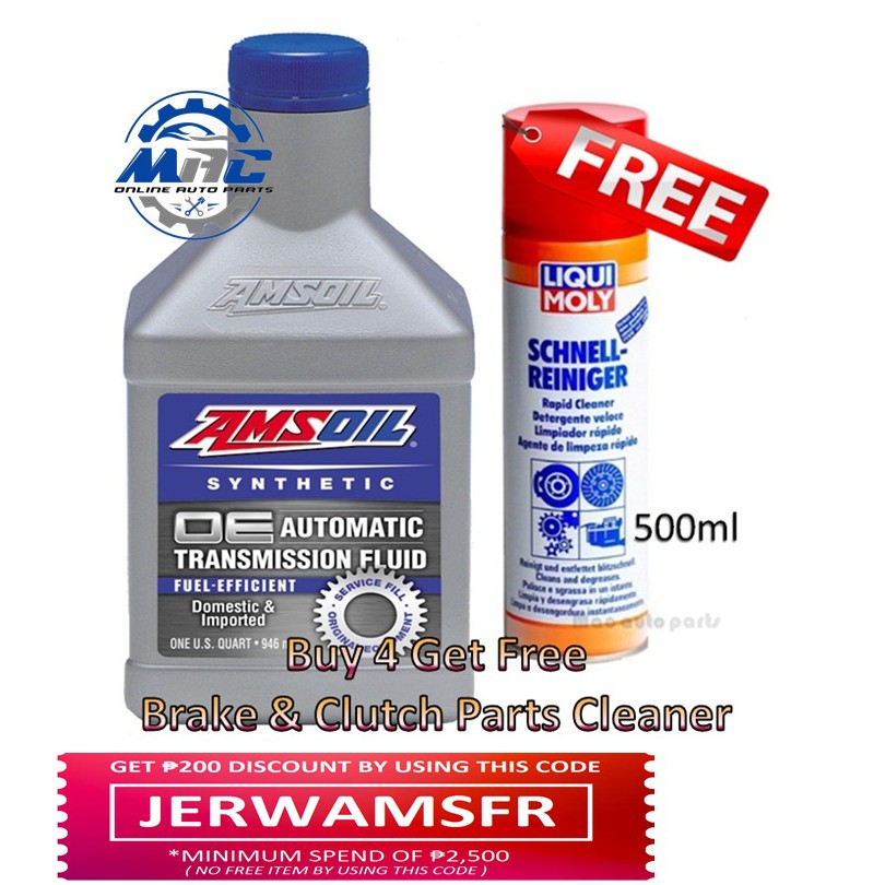 AMSOIL OE FuelEfficient dexron 6 Fully Synthetic automatic transmission fluid ATF 1 quart