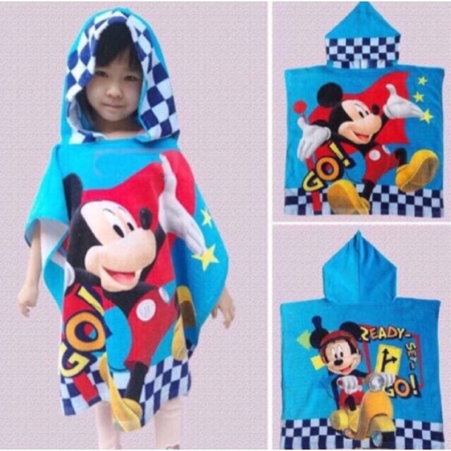 mickey mouse hooded bath towel