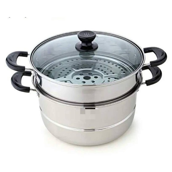 【FADS】28cm/30cm Steamer 2 Layer Stainless steel multi function | Shopee ...