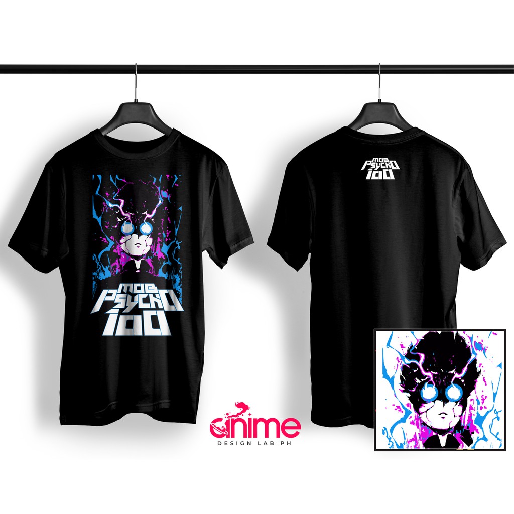 Cod Mob Psycho 100 Shigeo Kageyama Anime T Shirt Design Shopee Philippines