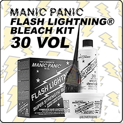 Manic Panic - 30 VOL - FLASH LIGHTNING BLEACH KIT 30 VOLUME CREAM DEVELOPER  - ilovetodye | Shopee Philippines