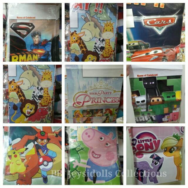Little Pony Safari Peppa Minecraft Princess Birthday Poster