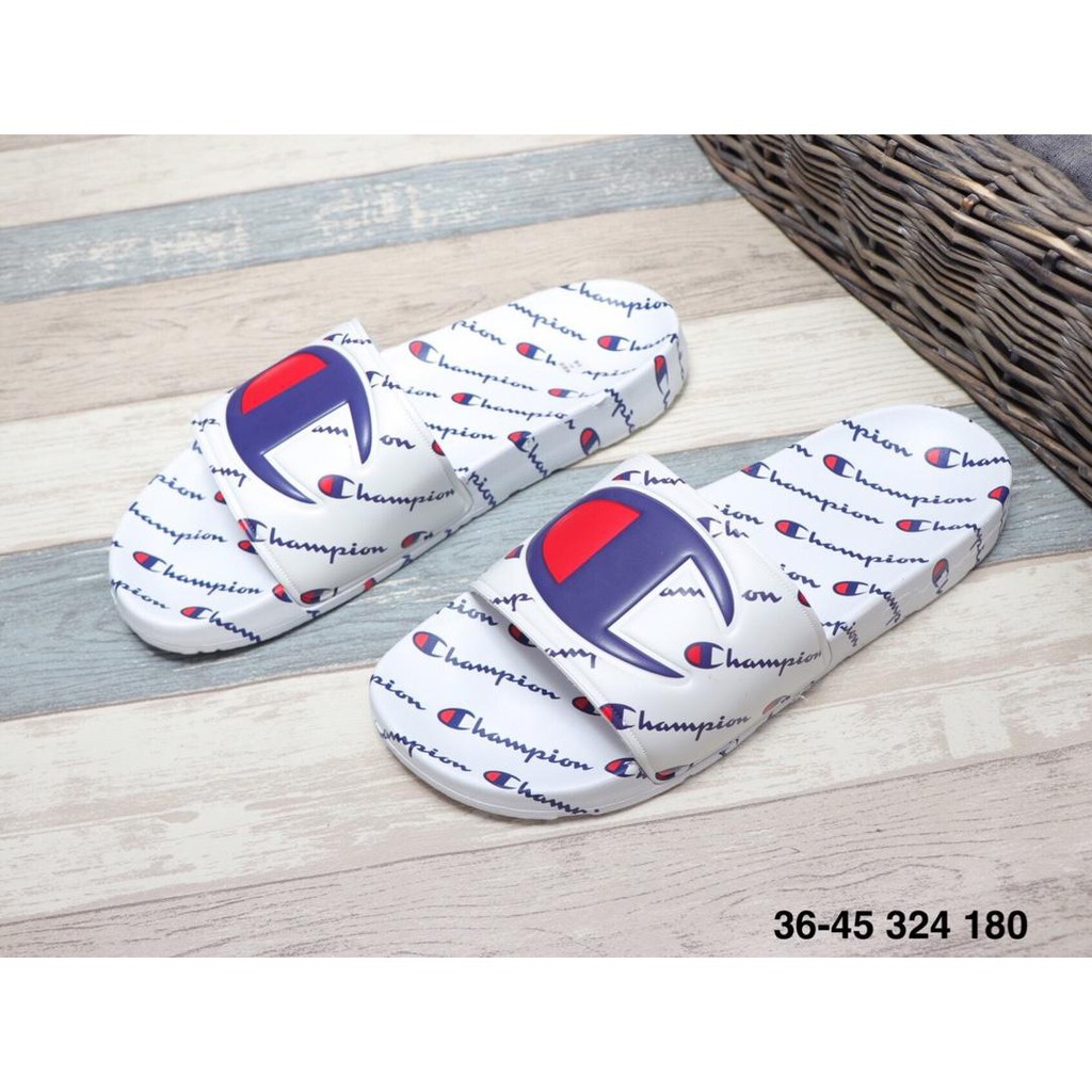 champion slippers white