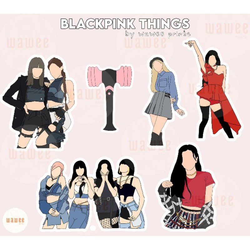 kpop vector art sticker set high quality print shopee philippines