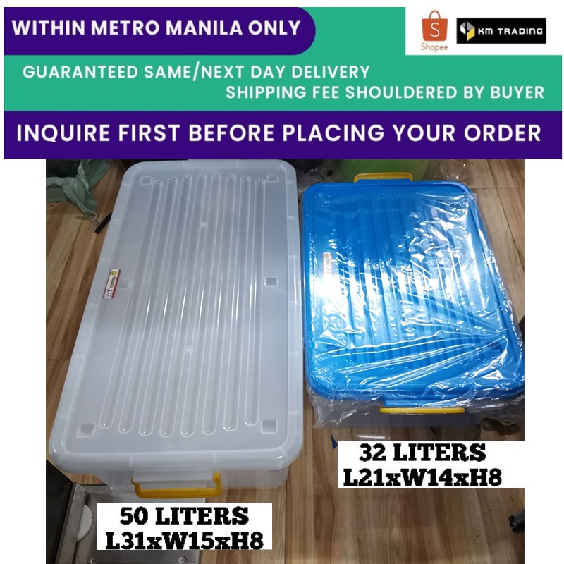 J&T Underbed Functional Box Storage Box Shopee Philippines