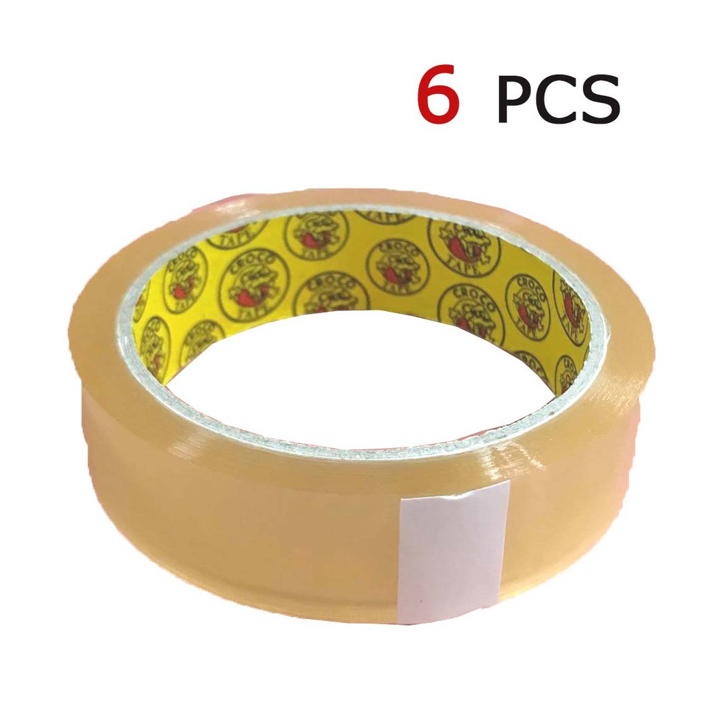 SCOTCH TAPE (CROCO 24 MM 18MM12MM YELLOW home school office supplies