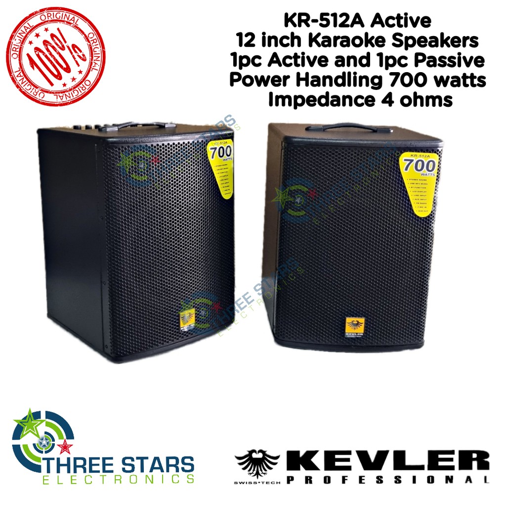 New 2021 Kevler KR512A Amplified Speaker System 700 watts 3 ways
