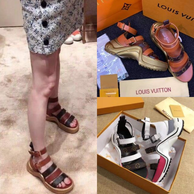 lv archlight flat sandal