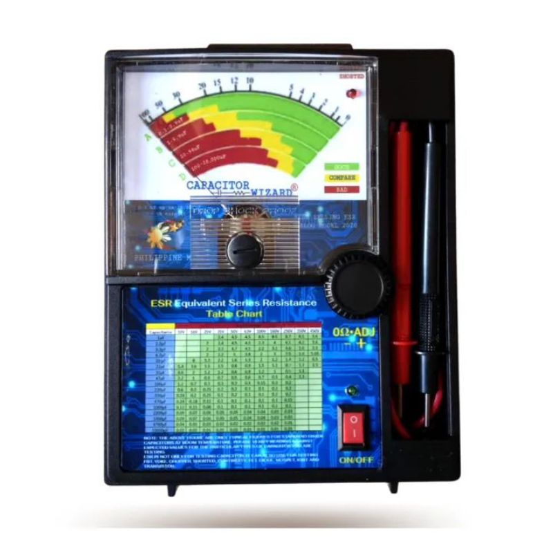 Analog Tester ESR Meter in circuit 3 test probes 0.1uf or 104
