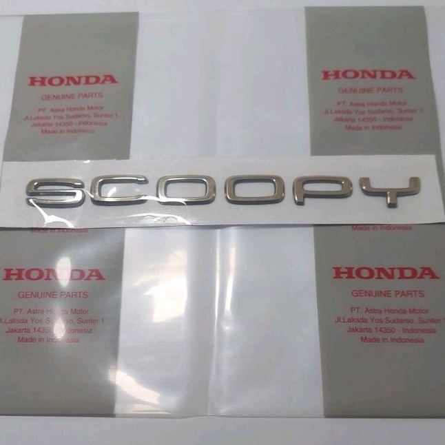 Embossed 3D honda scoopy Logo Emblem 2021/2022 / K2F original GOLD