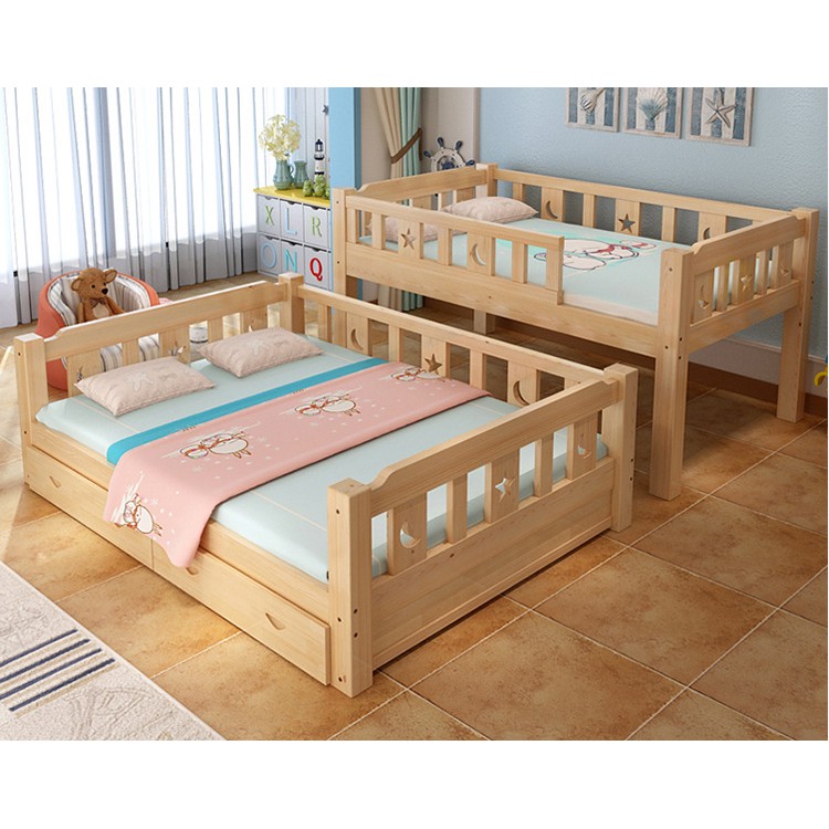 Twin Modern Solid Wood Double Bunk Beds, Modern Toddler Bunk Beds