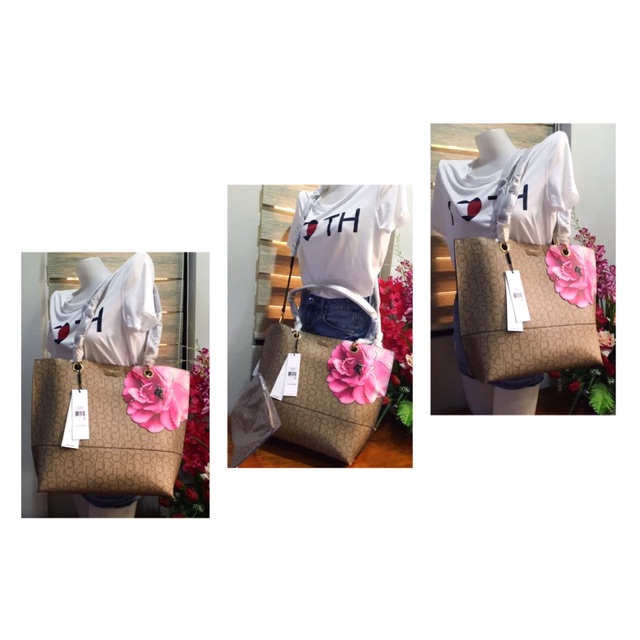 calvin klein sonoma floral tote
