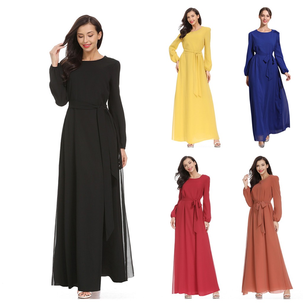 trumpet sleeve maxi dress