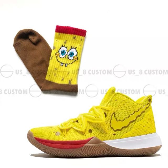 kyrie socks spongebob