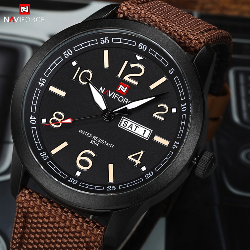 NAVIFORCE NF9101 Sport Watches Men Military Army Week Casual Wrist Watch  Display | Shopee Philippines