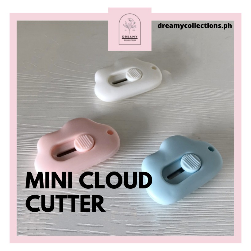 Aesthetic Mini art cloud knife cutter razor blade office stationery supplies
