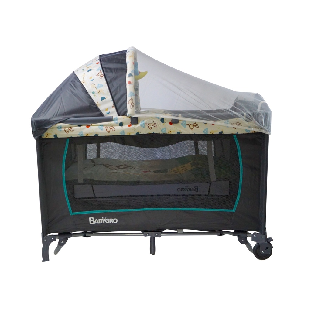 Babygro Playpen with Canopy Toys Mosquito Net convertible to Rocker and