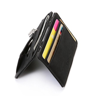 charriol bangle Ultra Thin Mini Wallet Men's Small Wallet Business PU Leather Magic Wallets High Qua #7