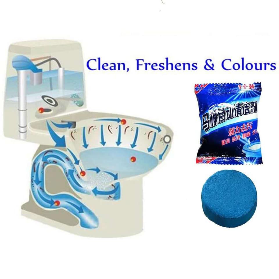 1PC Blue Tablet Toilet Cleaner Cleaning Tablets Toilet Deodorizer Bathroom Cleaner Flush Tank