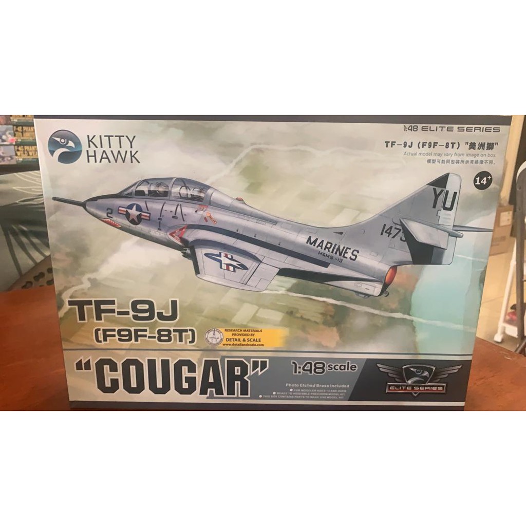 Kitty hawk KH80129 TF9J (F9F8T) Cougar 1/48 Shopee Philippines