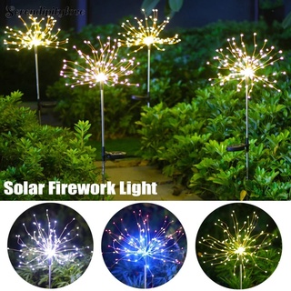 Solar 150/120/90 LED Firework Lights Dandelion Fairy String Garden Outdoor US 